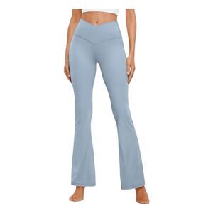 CRZ YOGA Butterluxe Crossover Flare Leggings Cambric Blue L